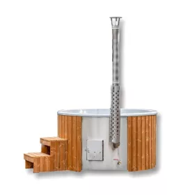 Kerek kerti jakuzzi beépített fűtéssel (a gyártótól)