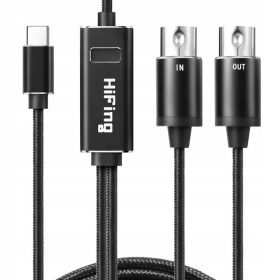    USB-C-MIDI konverter interfész adapter billentyűs orgonákhoz