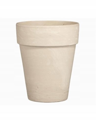  Spang virágcserép 20 cm x 17 x 20 cm átmérőjű 16 cm natúr kerámia, barna és bézs árnyalatok, szürke és ezüst árnyalatai