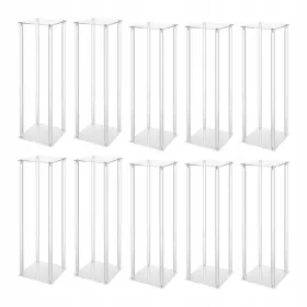  10x arany 60cm szögletes esküvői virágtartó 10mm