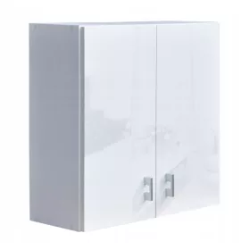 Fényes függesztett fürdőszoba szekrény 60 cm