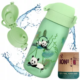    ION8 PANDA kulacs kiöntővel gyerekeknek Palack PZH TANÚSÍTVÁNYAL 0,4l