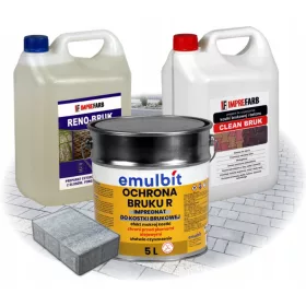   KÉSZLET ÚTVONALKŐ TISZTÍTÁSÁRA ÉS IMPREGNÁLÁSÁRA NEDVES KOCKA 50m2