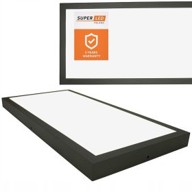    Mennyezeti LED panel 36W Felületre szerelhető mennyezeti lámpa 60 x 30cm CCD PREMIUM BLACK