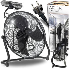    ADLER EUROPE padlóventilátor Légkeringető, 45cm-es ventilátor, 200W fekete