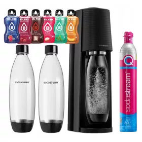    SODASTREAM TERRA karbonátos SZIFON SZÉNSES VÍZ BIZTOSÍTOTT palackokhoz + baller
