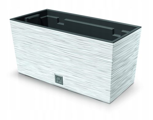  Prosperplast virágcserép 39,5 cm x 18,5 x 19,5 cm műanyag fehér