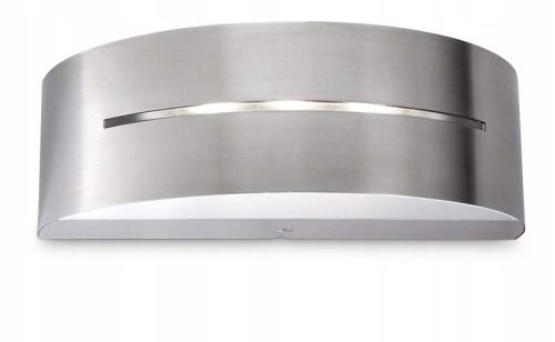  Philips kerti fali lámpa, szürke és ezüst árnyalatokkal, beépített 8 W-os LED-forrással