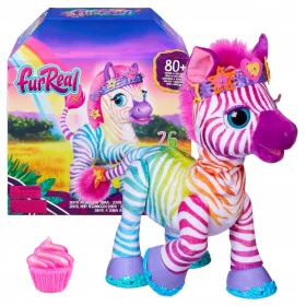    FurReal Zenya My Rainbow Zebra Toy, Interactive Pets Toys 4 éves Gi