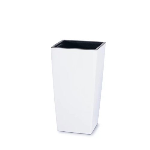  Prosperplast virágcserép 22 cm x 22 x 42 cm átmérője 22 cm műanyag fehér
