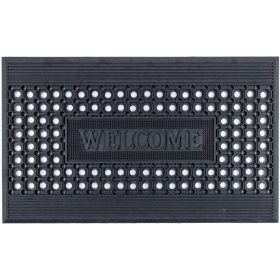  Gumi bejárati lábtörlő, külső nagy szőnyeg, 45x75cm