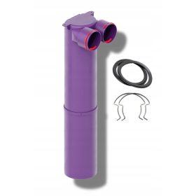   MAX-VENT csatlakozódoboz 2x75/125 LONG Ag + tömítések + erős kapcsok