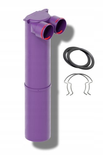 MAX-VENT csatlakozódoboz 2x75/125 LONG Ag + tömítések + erős kapcsok