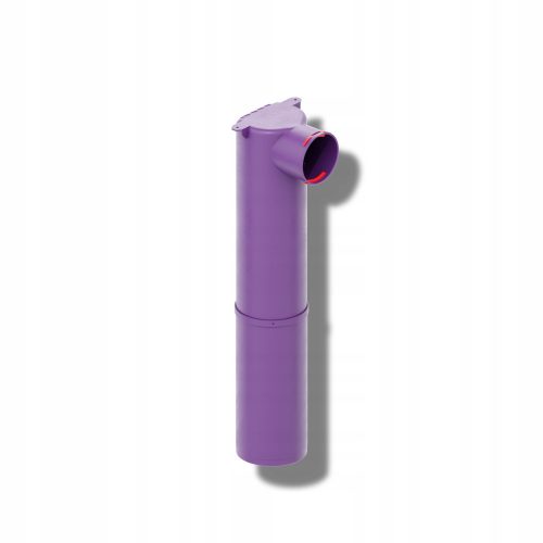 MAX-VENT Csatlakozódoboz 90/123 ezüst kiegészítés, hosszú 678mm