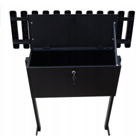 Temetői pad dobozzal Padok-As 80x25x80 cm