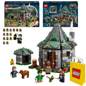    LEGO Harry Potter 76428 Hagrid kunyhója: Váratlan látogatás + LEGO papírzacskó 6315786 sárga 24x8x18 cm
