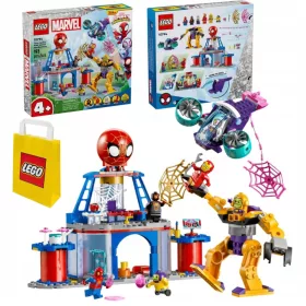    LEGO Super Heroes 10794 LEGO MARVEL SPIDEY 10794 SPIDER CSAPAT FESZKÖZÖK + LEGO papírzacskó 6315786 sárga 24x8x18 cm
