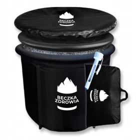   Egészség Hordó úszáshoz Hot kád Nagy hordozható kád 350L + hőmérő