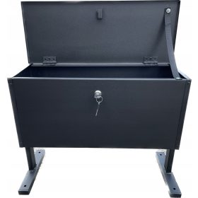 Temetői doboz Ławki-As 59x20x42 cm fekete