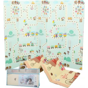    OKTATÁSI HABSZŐNYEG, GYEREKEKNEK ÖSSZEHAJTHATÓ, NAGY 150x200 BABYMAM HAB