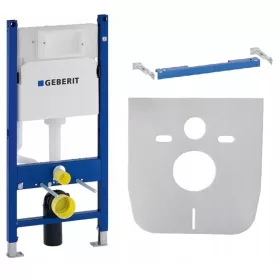    SET GEBERIT WC keret + fehér gomb + WC csésze + W/O ülőke + FRISS