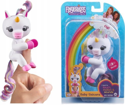  FINGERLINGS – INTERAKTÍV Unicorn FOR FINGER – UNICORN Gigi WowWee fehér