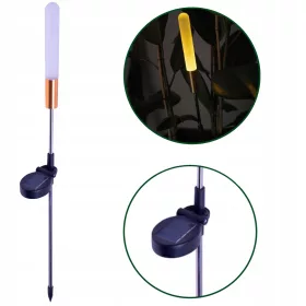    Forever Light beágyazott napelemes lámpa, fekete, 67 cm, 1 db.