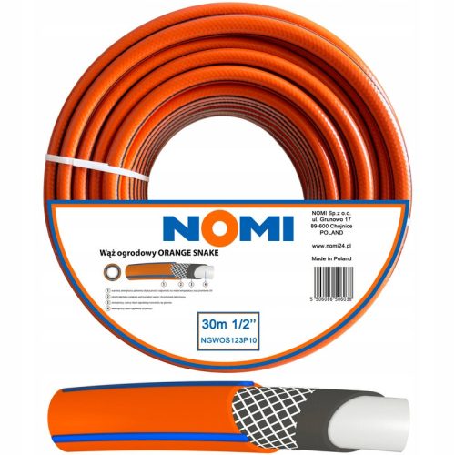  NOMI NARANCS KERTI TÖMLŐ 1/2'' 30m PREMIUM 4 RÉTEGES ERŐS TARTÓS