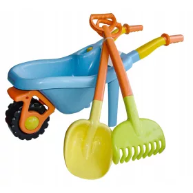 ECO Line kék talicska + gereblye lapát