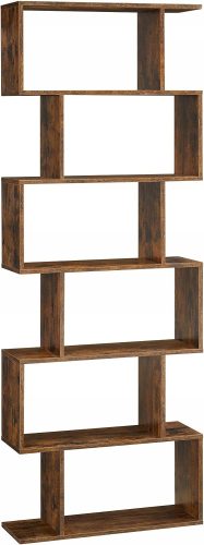  Songmics Polc Loft Industrial 70 cm x 190,5 cm x 24 cm barna árnyalatai