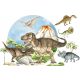  NAGY FALIMATRICÁK DINOSAURS WHEEL XL SZETT FALIMARGÁK DECOTIA
