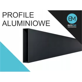   Alumínium profil 8 cm x 2 cm, hossza 600 cm, vastagsága 1,5 mm