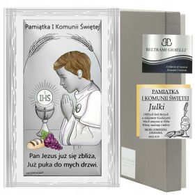  EZÜST KÉP ELSŐ SZENTÁLDOZÁS FIÚ VÉSZÉRE