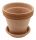  Degrea virágcserép 15 cm x 15 x 14 cm kerámia + Degrea virágcserép 13 cm x 13 x 2 cm átmérőjű 13 cm kerámia