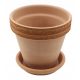  Degrea virágcserép 15 cm x 15 x 14 cm kerámia + Degrea virágcserép 13 cm x 13 x 2 cm átmérőjű 13 cm kerámia