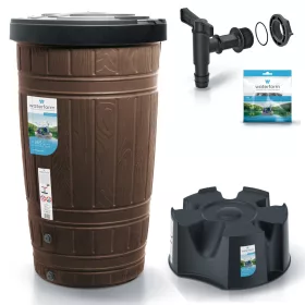    Prosperplast Woodcan esővíztartály barna 265 l + 2 egyéb termék