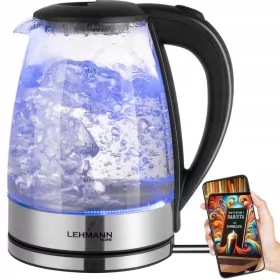    Lehmann Aqua Glass 10 elektromos vízforraló 2200 W 2 l átlátszó