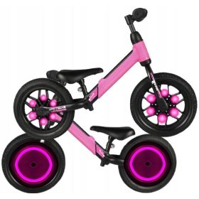  Qplay Balance Bike 12" fekete, rózsaszín