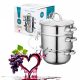  Gyümölcscentrifuga 8 l-es rozsdamentes acél gőzüst indukciós gáz Altom Design