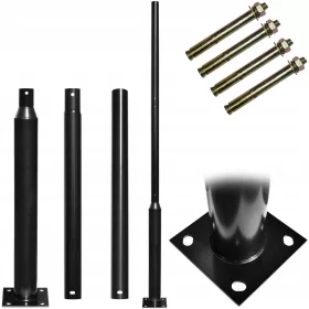    Sayus kerek világítóoszlop, átmérő 75mm, 280 cm, fekete