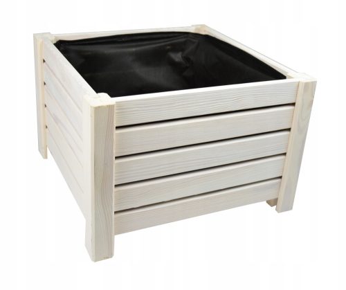  Virágcserép wiklinowy.eu 38 cm x 38 x 25 cm fa árnyalatú barna és bézs, többszínű