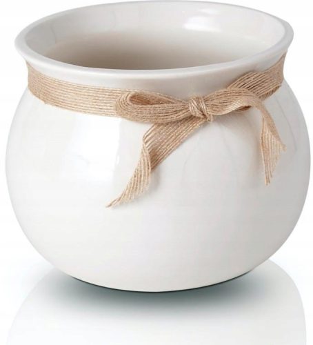  Polnix virágcserép 17 cm x 17 x 12 cm átmérőjű 17 cm kerámia krém, barna és bézs árnyalatok