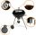  XXL-es faszén GRILL, kerekeken hamuserpenyővel BBQ Natural 57cm
