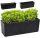  Deco4Home virágcserép 56 cm x 19,5 x 19,5 cm műanyag fekete