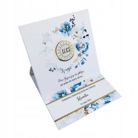    Személyre szabott áldozás üdvözlőlap. Az elsőáldozás emléktárgya