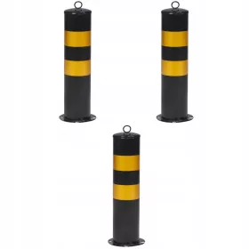 Figyelmeztető oszlop Barikádok bejárati biztonsági 3 db