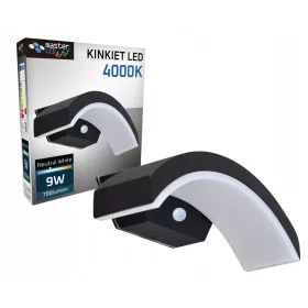    Masterled kerti fali lámpa, szürke és ezüst árnyalatokkal, integrált 12 W-os LED-forrással
