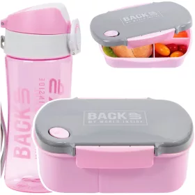    Nem mérgező TRITAN 400 ml-es BPA MENTES Rózsaszín tartalék vizespalack