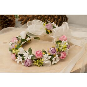    Egy gyönyörű úrvacsora koszorú konty úrvacsora, virágok, úrvacsora