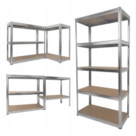    Fém raktári polc Gockowiak 180 x 90 x 40 cm max 175 kg polconként